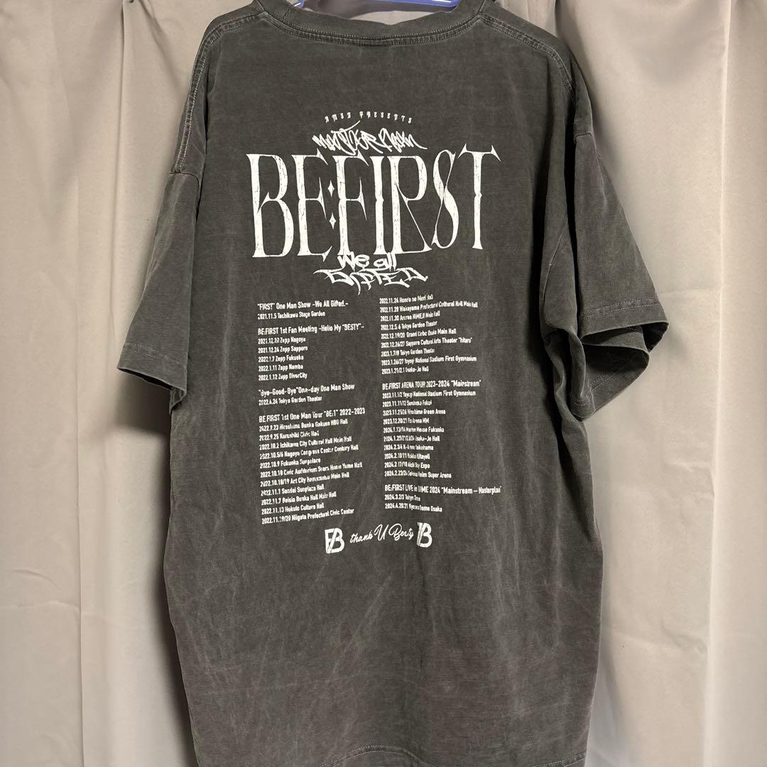 ビーファーストbe firstグレー TシャツXL