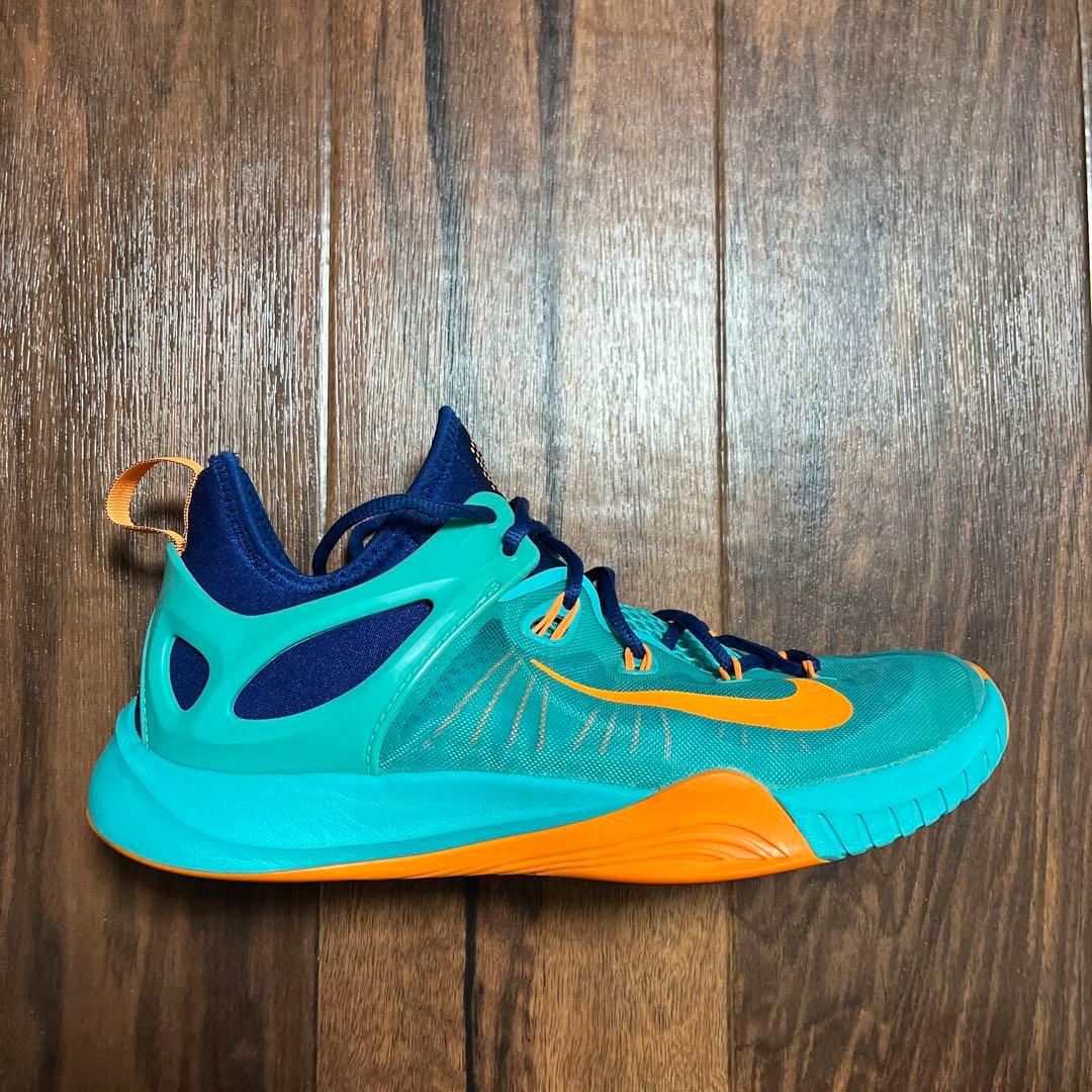 Nike バスケットボールシューズ アクアブルー/オレンジ