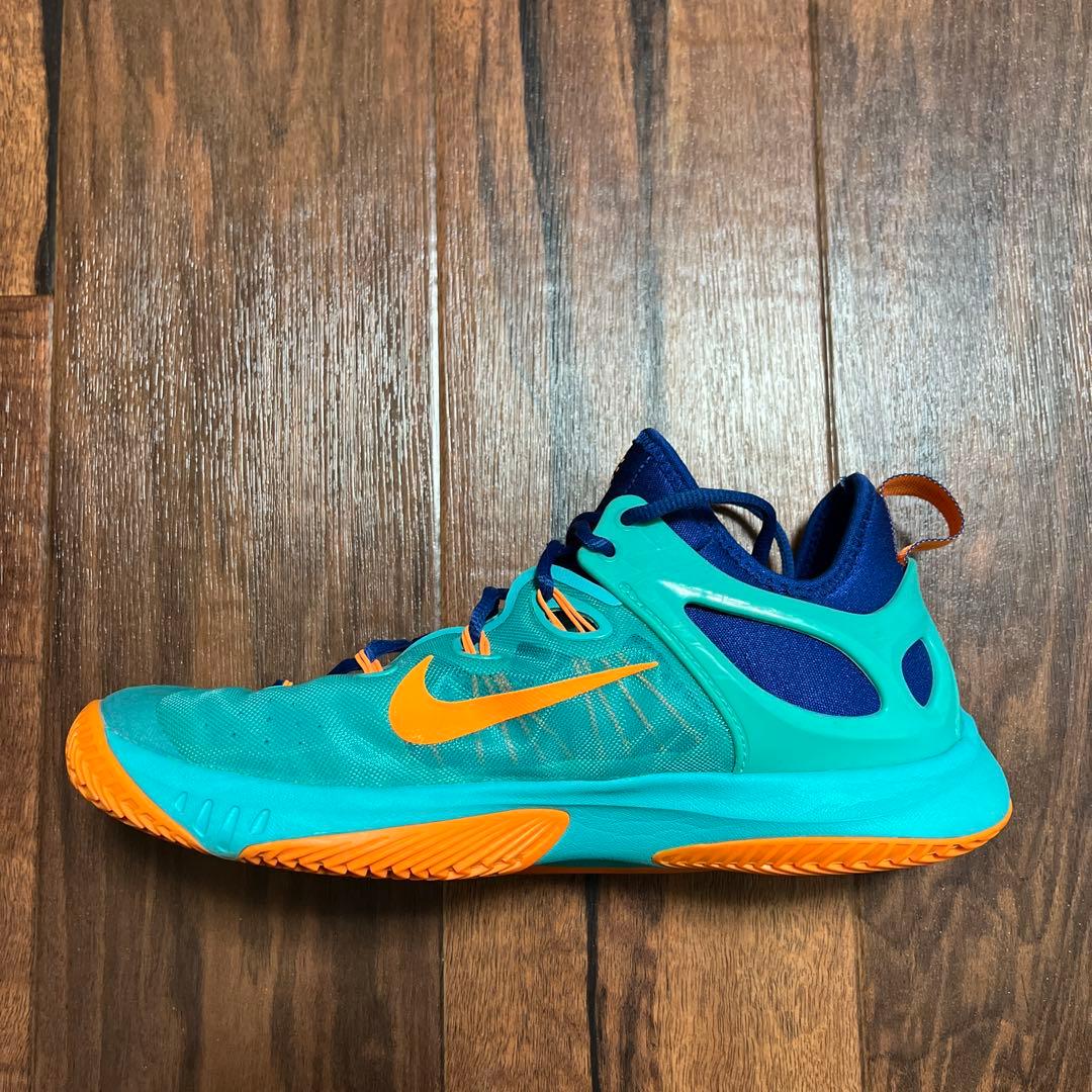Nike バスケットボールシューズ アクアブルー/オレンジ