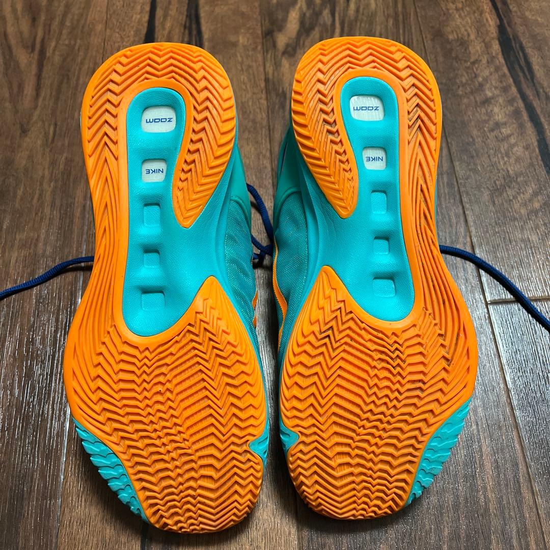 Nike バスケットボールシューズ アクアブルー/オレンジ