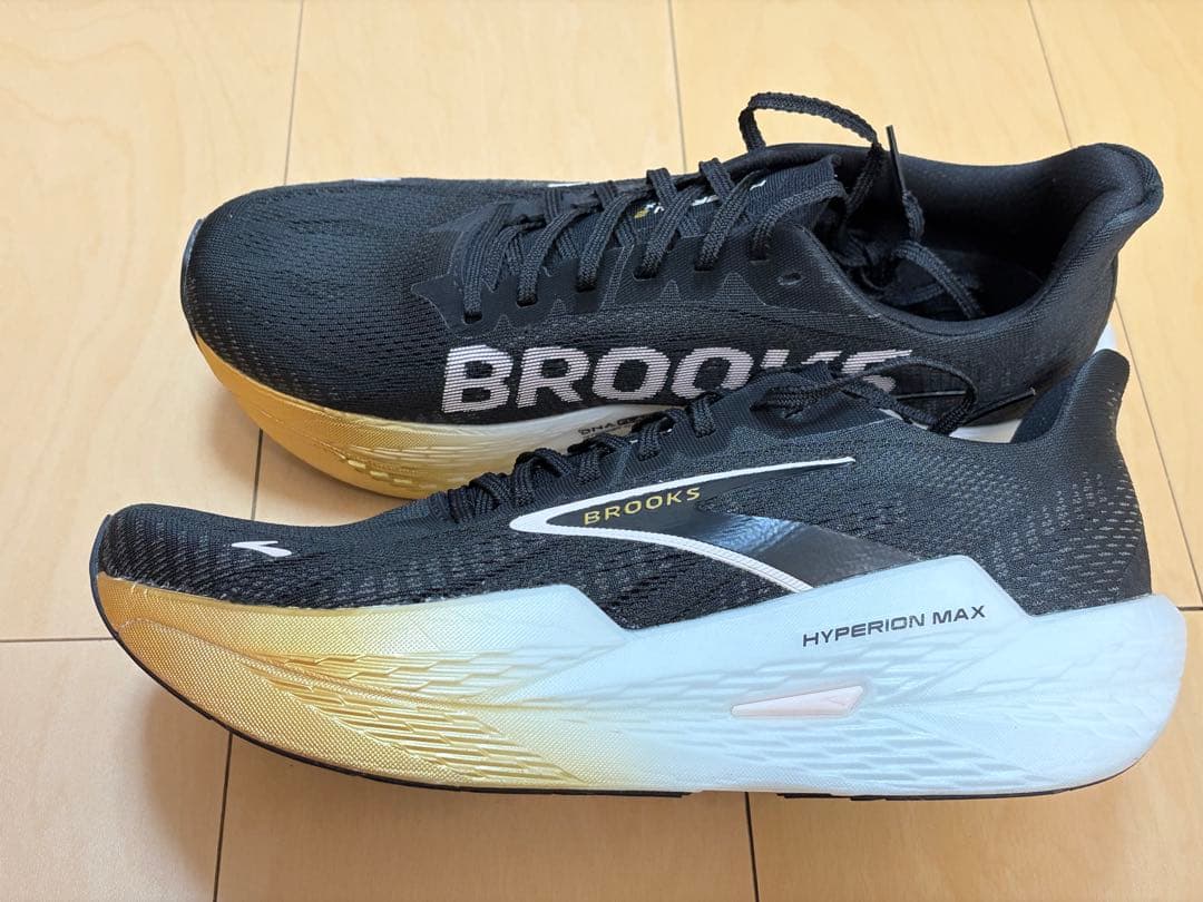 【1回使用】BROOKS HYPERION MAX2 JP27 US9 ブラック