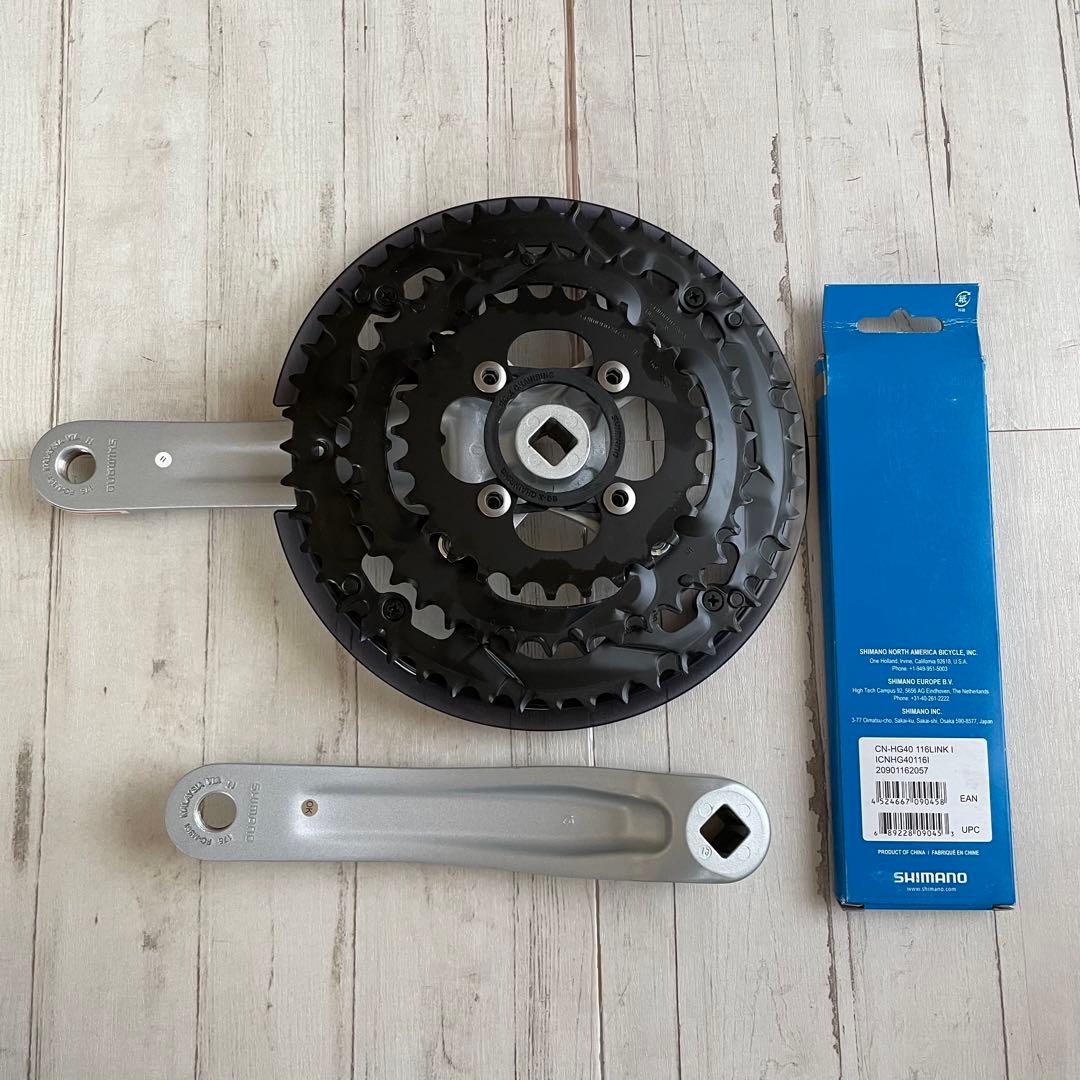 新品シマノ FC-M361 クランクセット CN-HG40 チェーン 116L