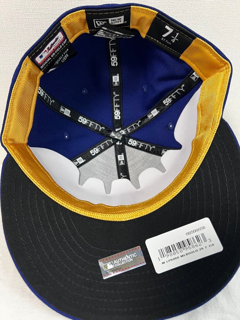 限定ゴールドコレクション ドジャース 59FIFTY キャップ 7 1/4 新品