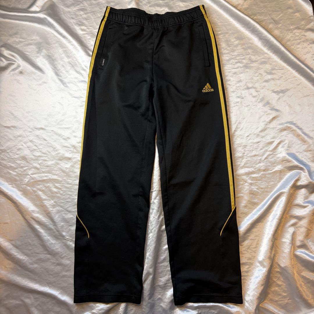 アディダス　adidas CLIMLITE ジャージ上下セット L 黒/黄色
