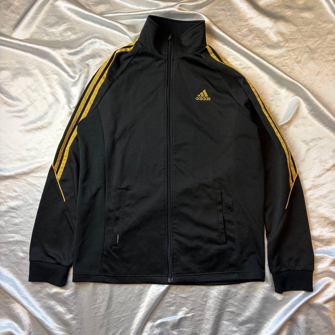アディダス　adidas CLIMLITE ジャージ上下セット L 黒/黄色