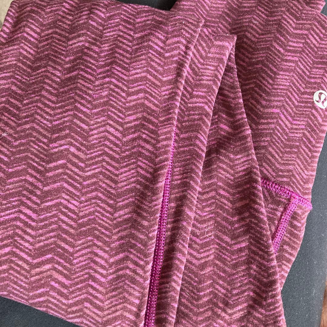 Lululemon パープル ハイウエスト ヨガパンツ4