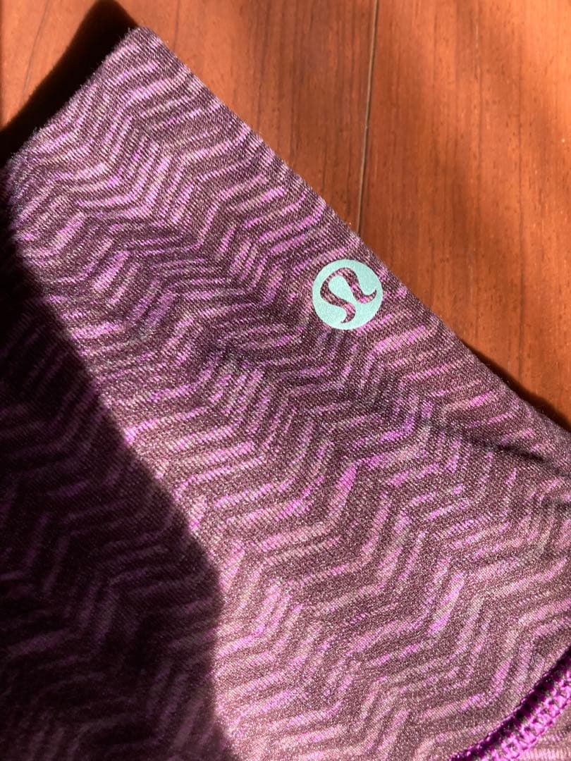 Lululemon パープル ハイウエスト ヨガパンツ4