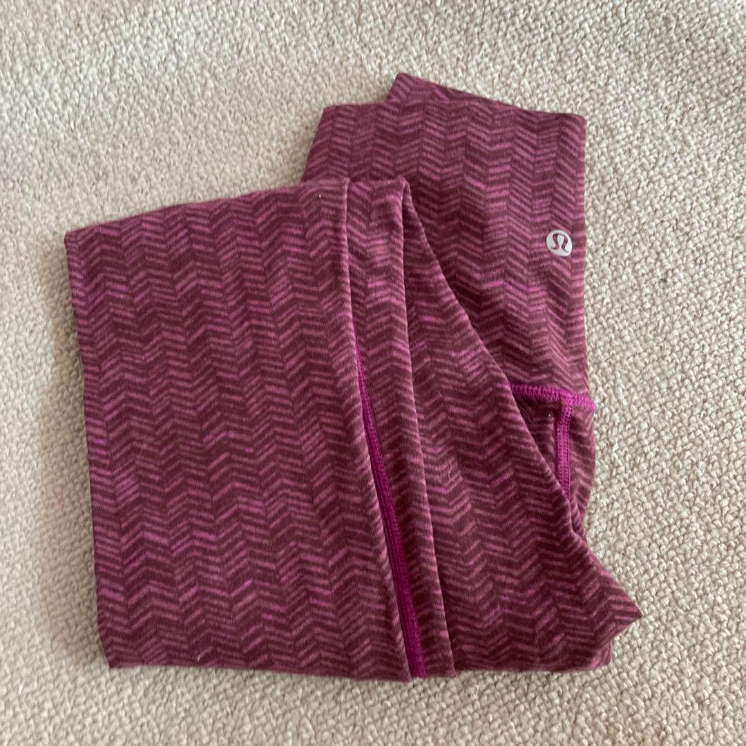 Lululemon パープル ハイウエスト ヨガパンツ4