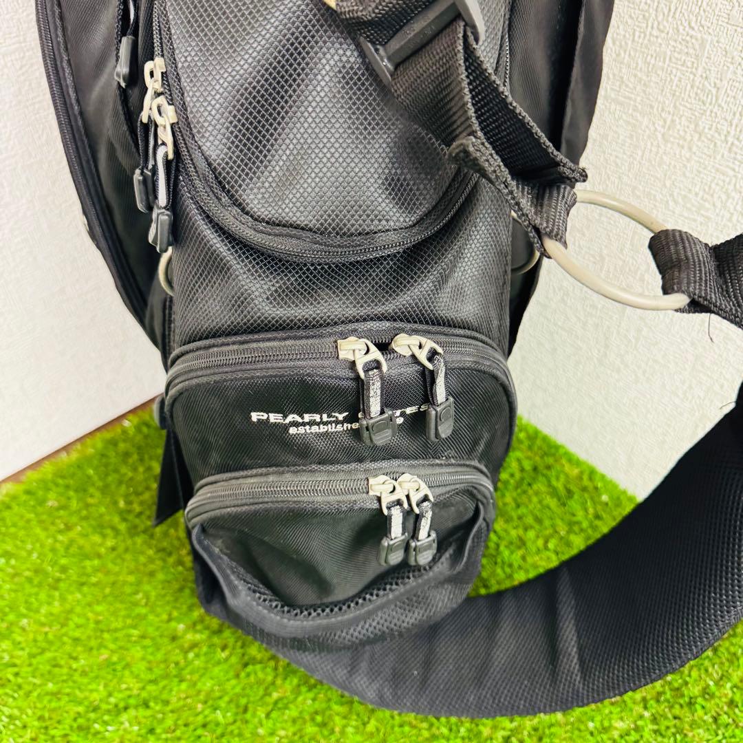 【軽量型】パーリーゲイツ PEARLY GATES スタンド キャディバッグ 黒