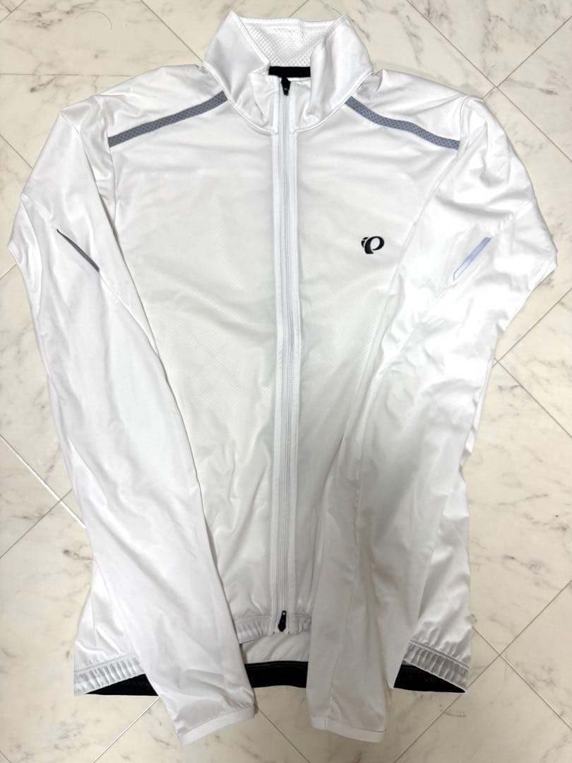 Pearl Izumi ホワイト ストレッチウインドシェル　定価12650円