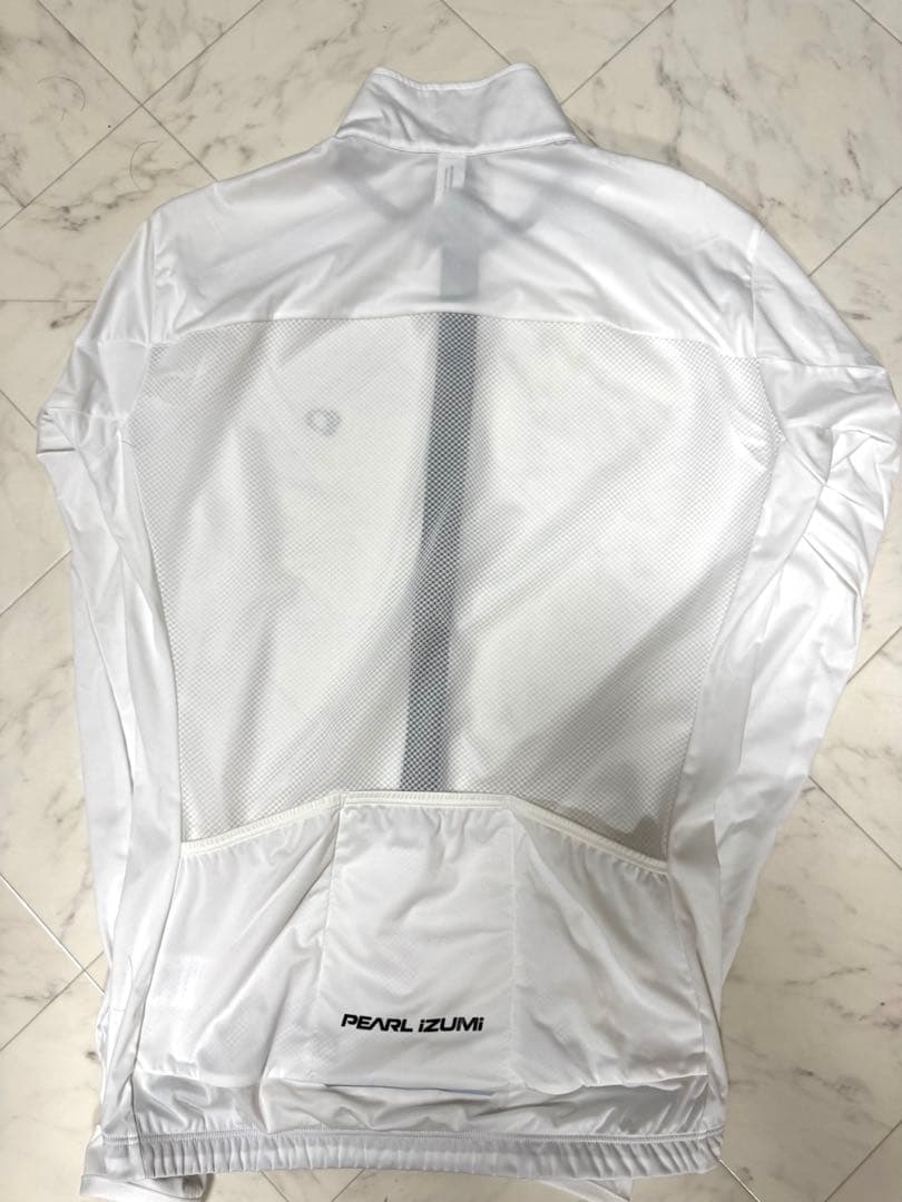 Pearl Izumi ホワイト ストレッチウインドシェル　定価12650円