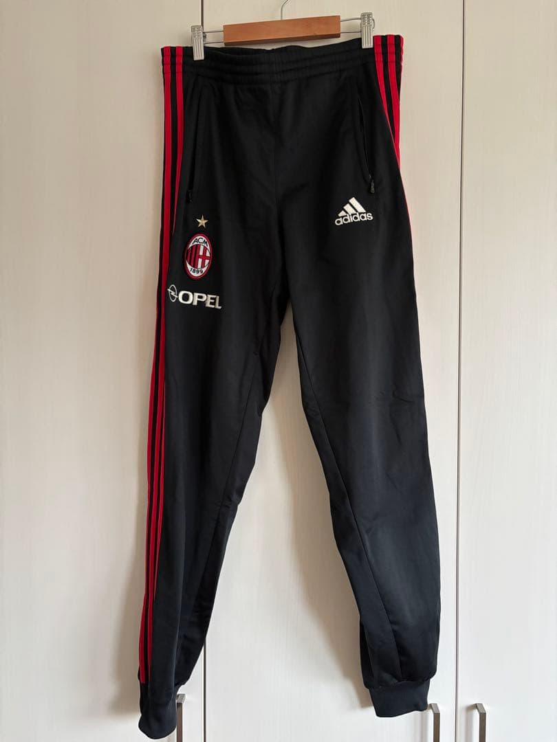 2003-04シーズン　ACミラン adidas ジャージ 赤黒