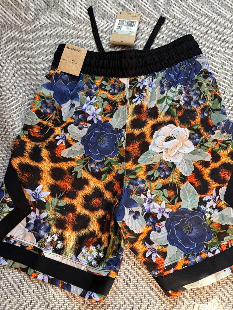 NIKE レオパード花柄 バスケットボールパンツ XS 新品