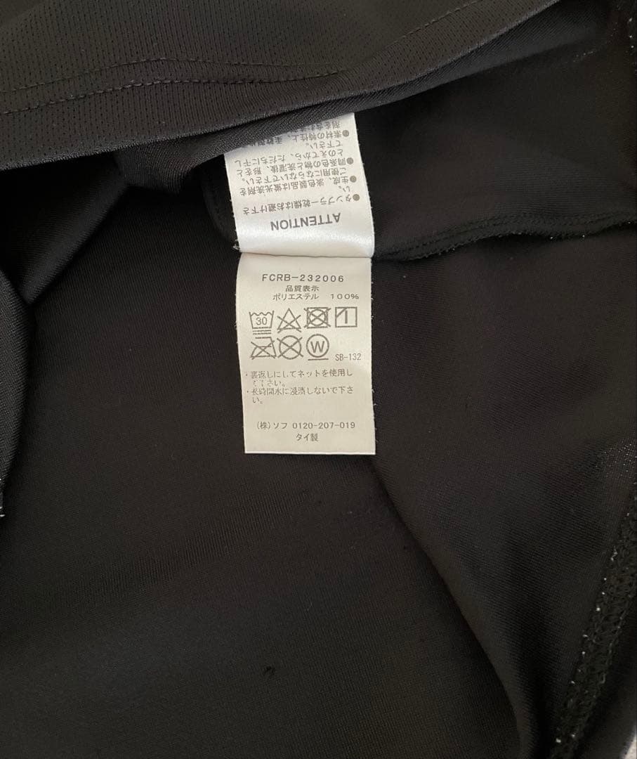FCRB（ブリストル）NO SLEEVE TRAINING TOP 黒色 S