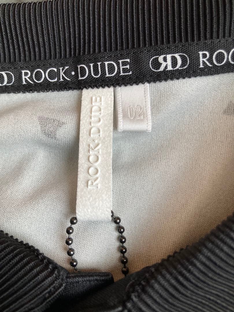 新品未使用 ROCK DUDE ロックデュード メンズポロシャツ 02 黒