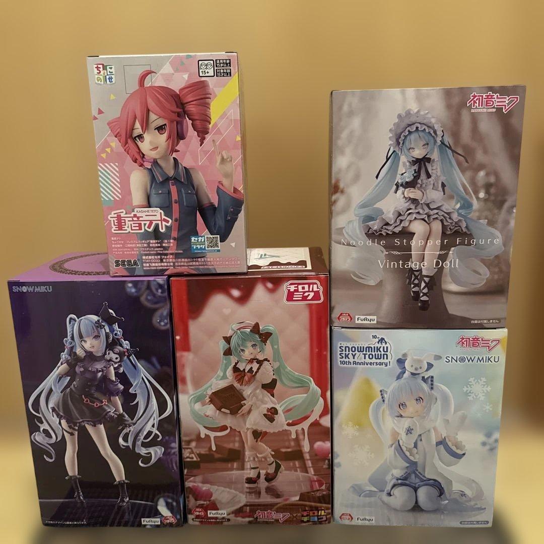 VOCALOIDフィギュアまとめ売り 初音ミク 重音テト 5個セット