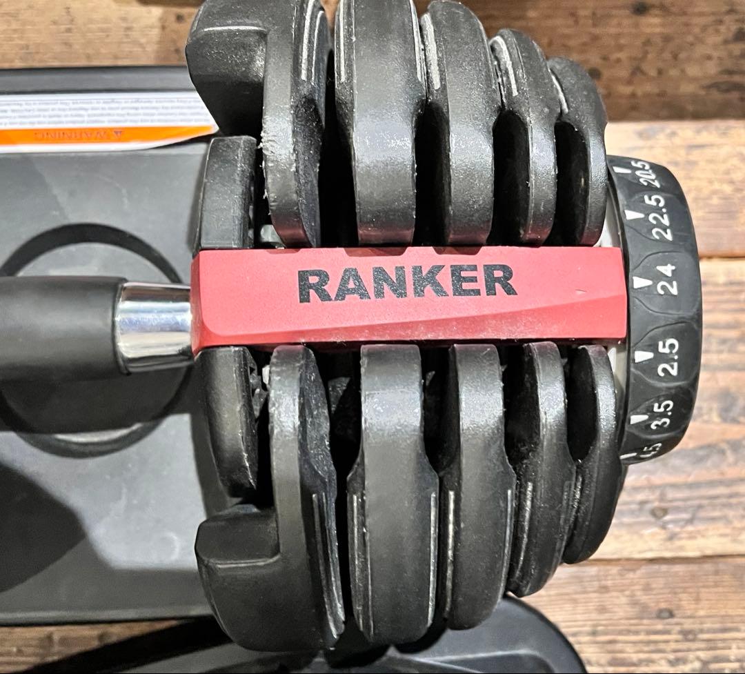 可変式ダンベル 24kg RANKER アジャスタブルダンベル　筋トレ　スポーツ