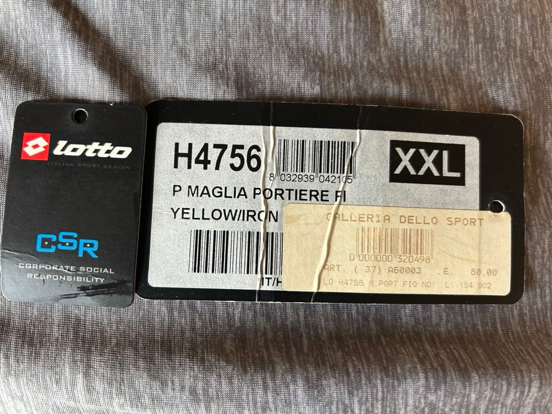 ACFフィオレンティーナ Lotto ゴールキーパーシャツ XXL