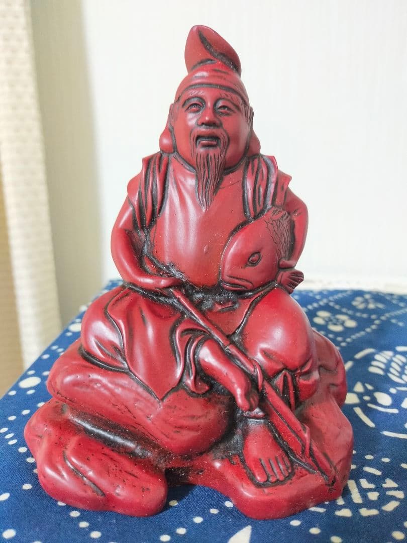 セール中!七福神縁起物　金運上昇、好運呼び込む大黒天様・恵比寿様の座像２点セット