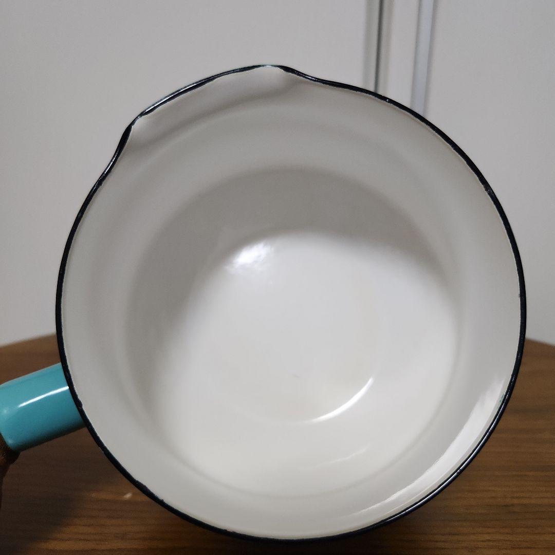 【DANSK】ホーロー 片手鍋 コベンスタイル ターコイズ 直径：約14cm