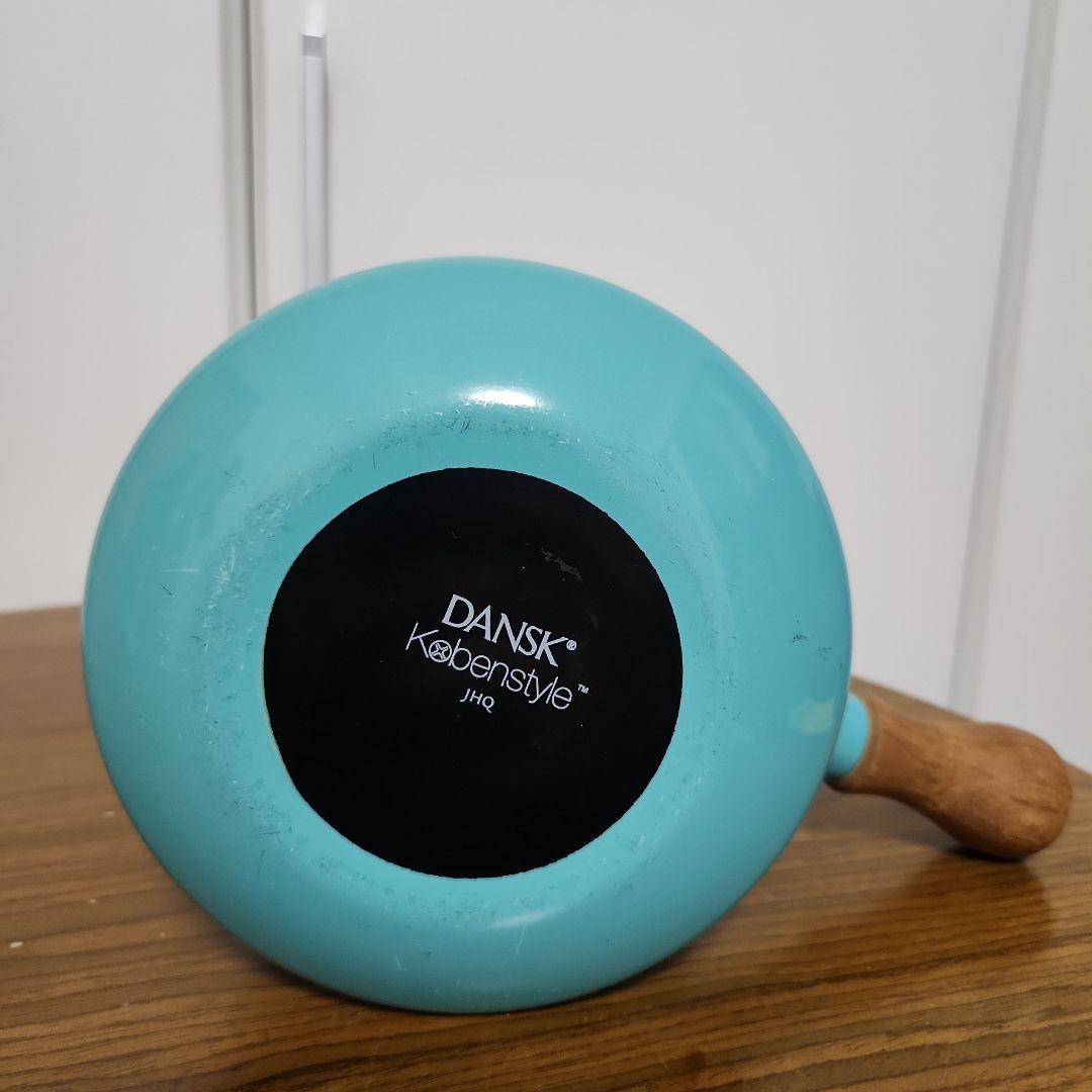 【DANSK】ホーロー 片手鍋 コベンスタイル ターコイズ 直径：約14cm