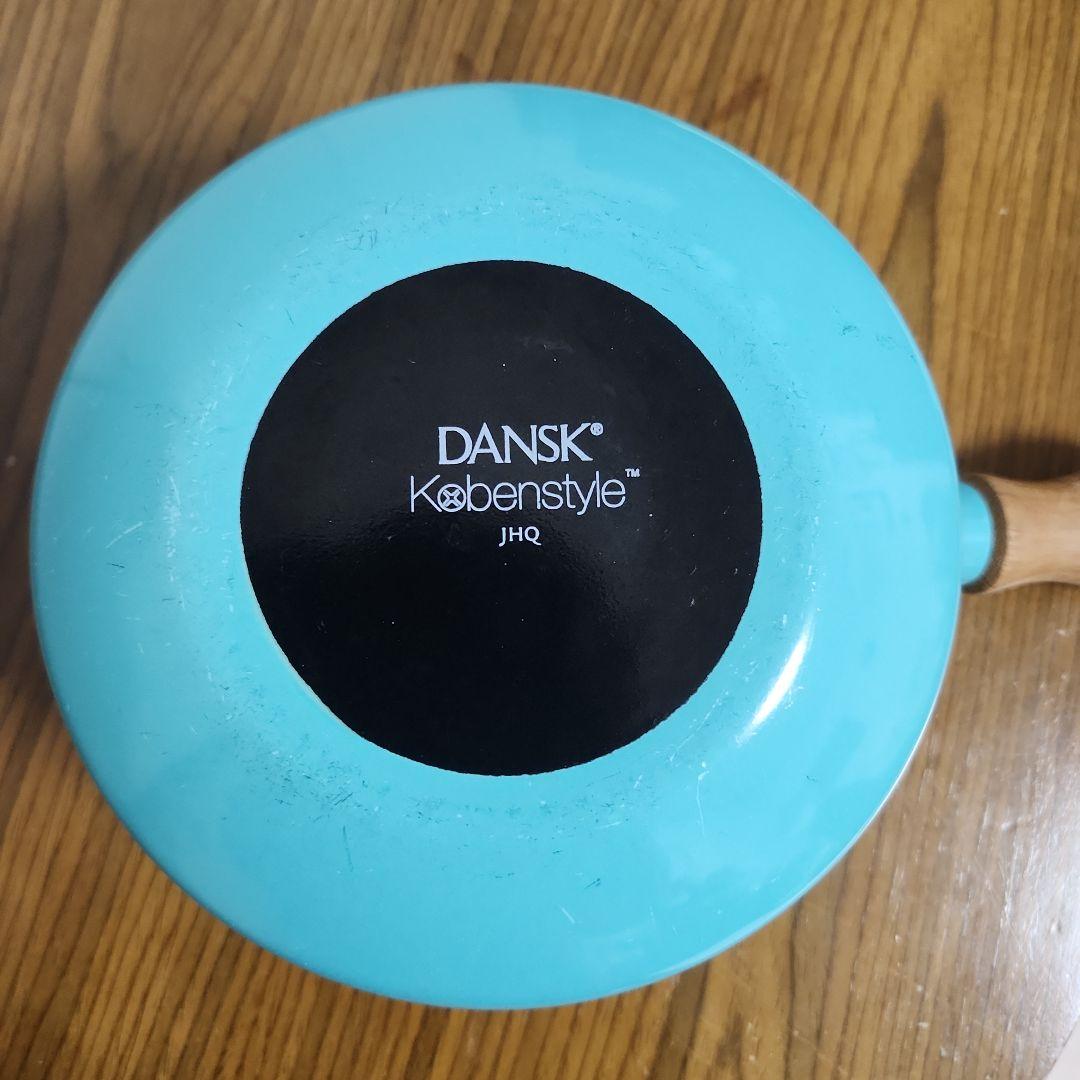 【DANSK】ホーロー 片手鍋 コベンスタイル ターコイズ 直径：約14cm
