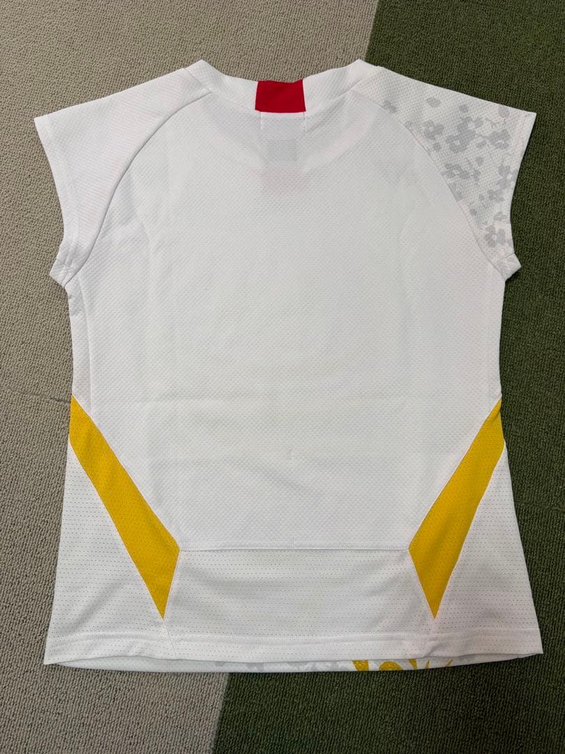 YONEX バドミントンウェア Lサイズ ホワイト/イエロー