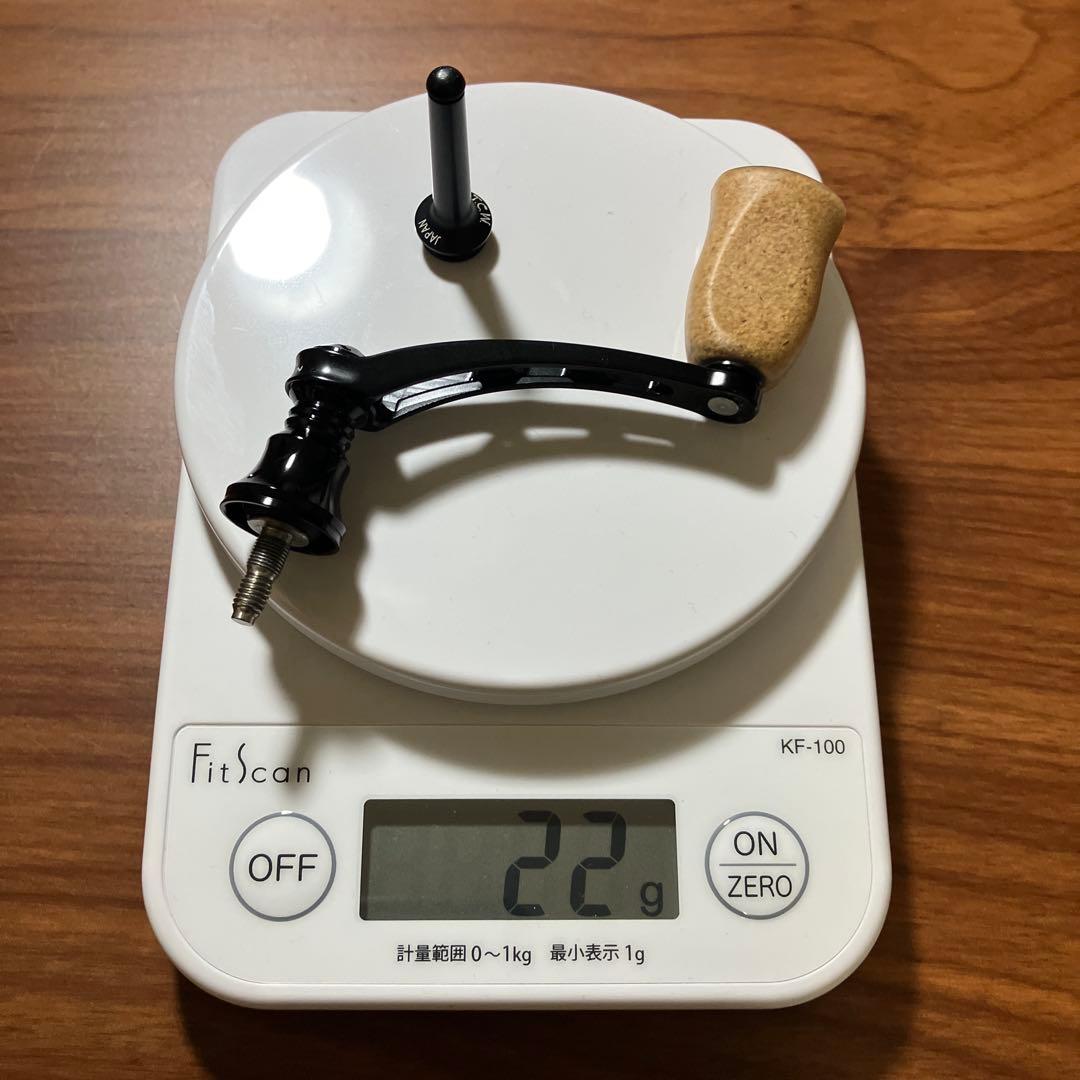 美品　超軽量　シマノ用　55mmシングルハンドル　コルクノブ　MTCW スタンド