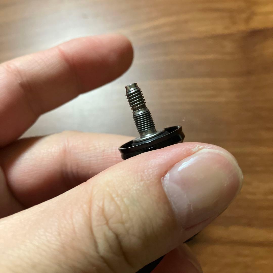 美品　超軽量　シマノ用　55mmシングルハンドル　コルクノブ　MTCW スタンド