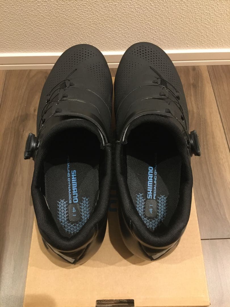 【美品】SHIMANO RC3 ブラック シューズ 41 純正クリート付き