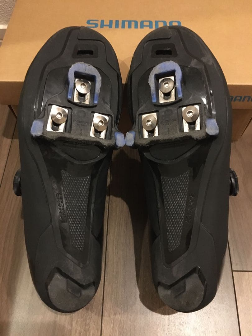 【美品】SHIMANO RC3 ブラック シューズ 41 純正クリート付き