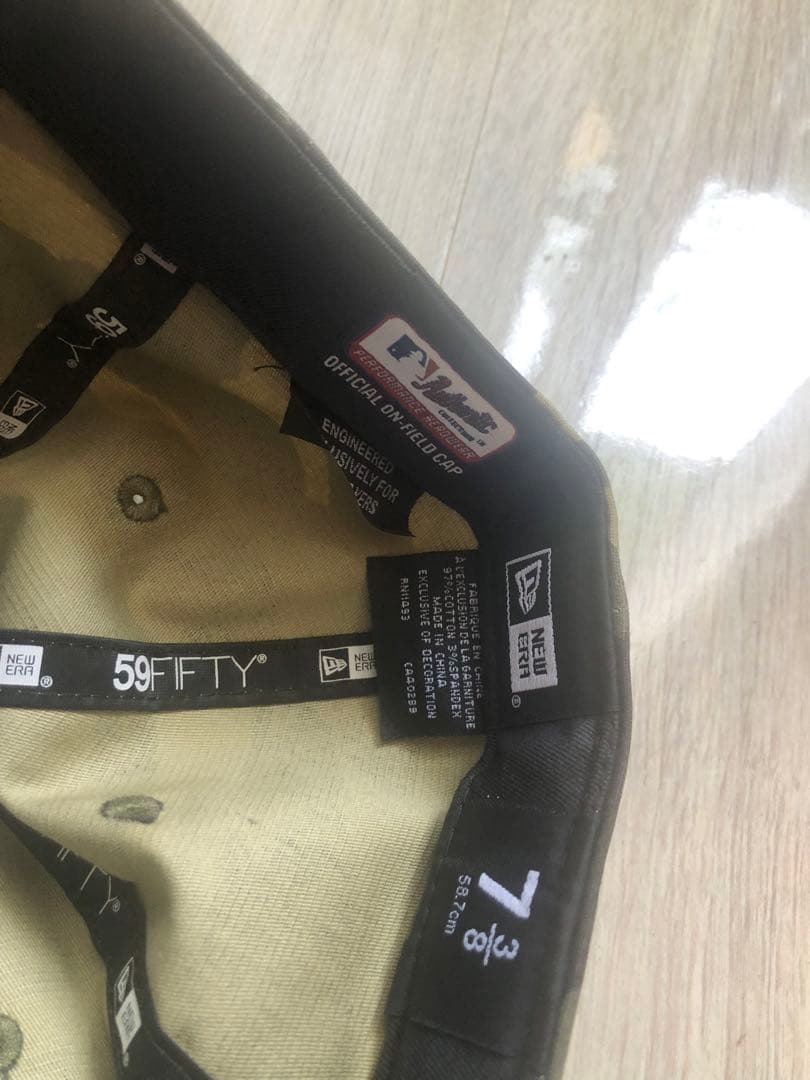 ニューエラ　59FIFTY 7 3/8 エンゼルス　カモ柄