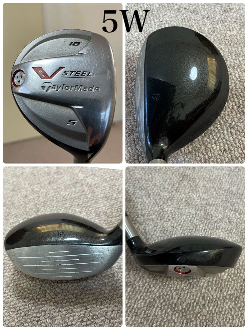 TaylorMade統一メンズゴルフクラブ13本セットキャディバッグ付