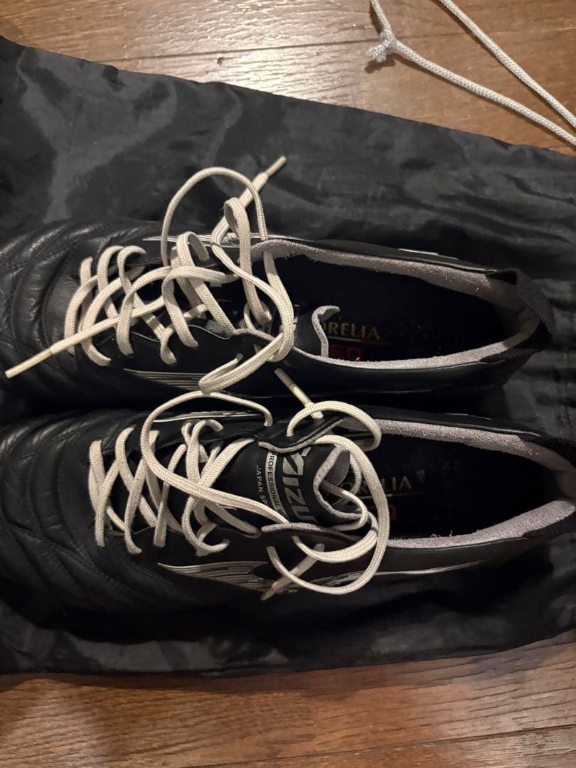 Mizuno サッカーシューズ ブラック 収納袋付き