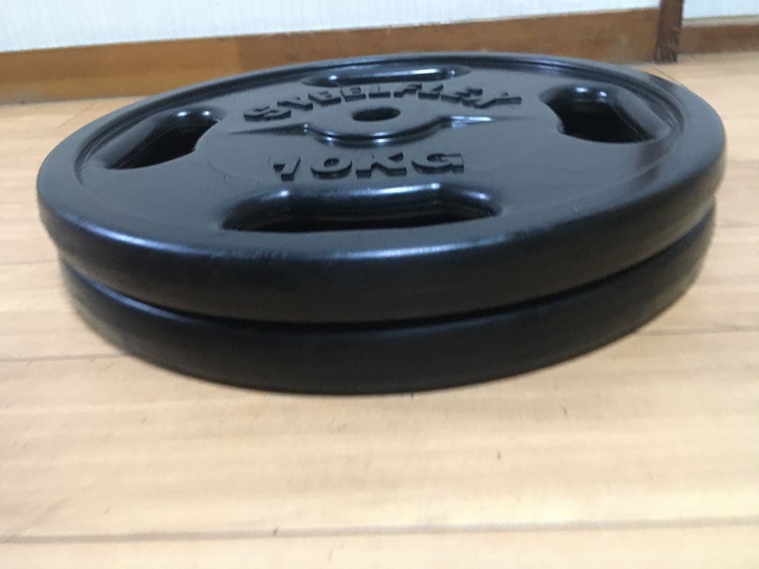 STEELEFLEX バーベルプレート10Kg× 2/計20Kg 穴径28ｍｍ