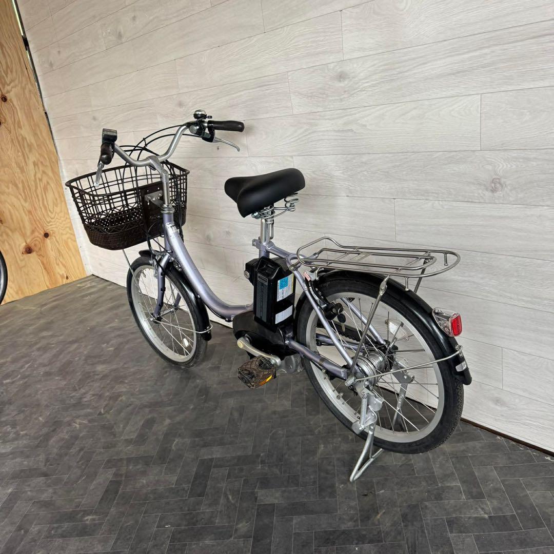 電動アシスト自転車 シルバー 前カゴ付き