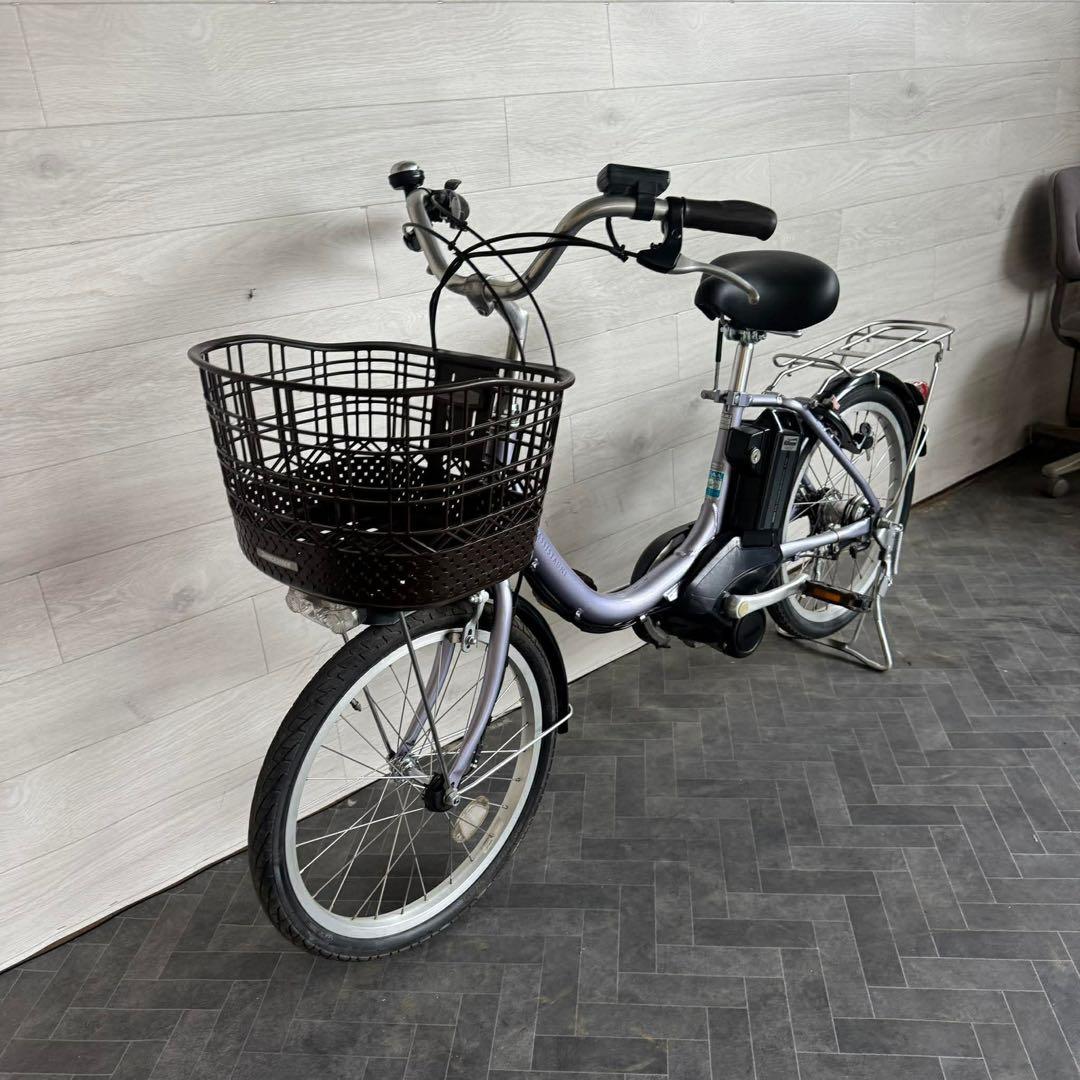 電動アシスト自転車 シルバー 前カゴ付き