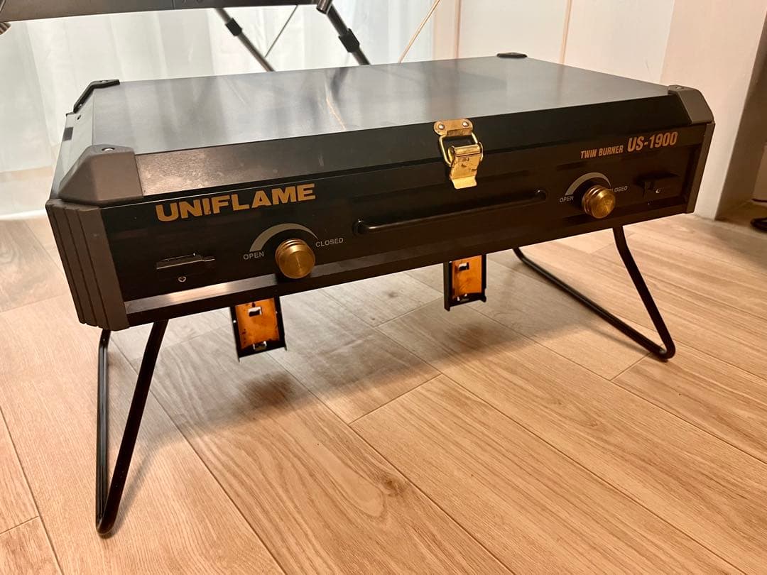 UNIFLAME ツーバーナーコンロ US-1900 キッチンスタンドセット