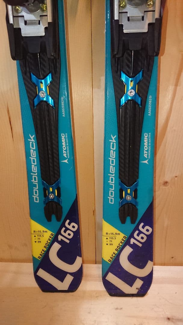 Atomic LC 166㎝ 簡単調整265〜360㎜ スキー板