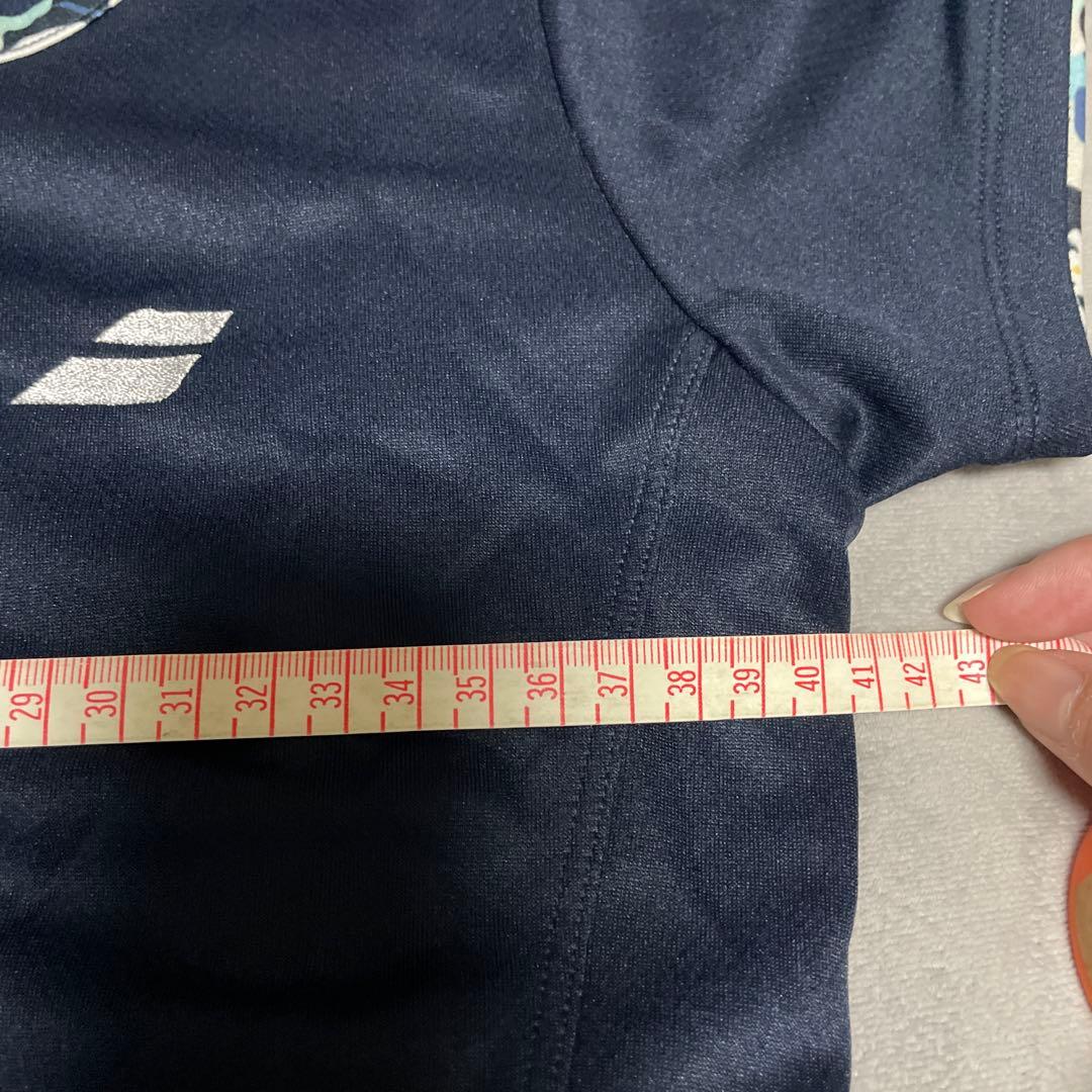 BabolaT テニスウェア セットアップ ネイビー Tシャツ スコート L