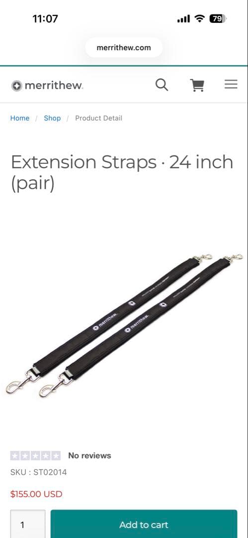 merrithew extension strapts 2本