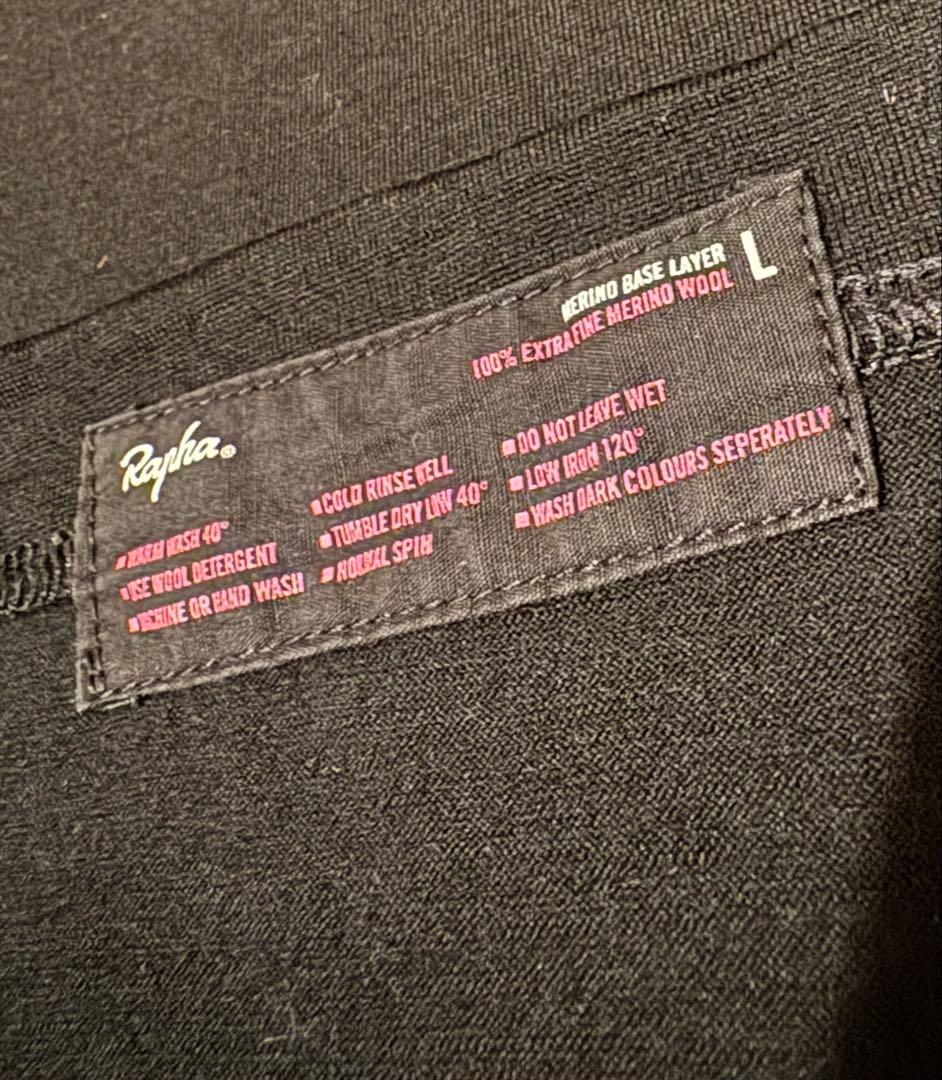 美品⭐️Rapha Merino Base Layer L 長袖ブラック