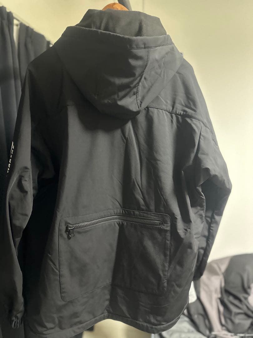 muta 3LAYER ボンディングパーカー　ブラック