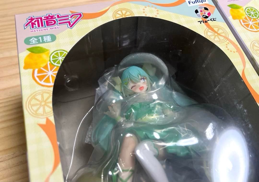 新品　2個　初音ミク　ラストゲット賞　B賞　鏡音リン　フィギュア　フリューくじ