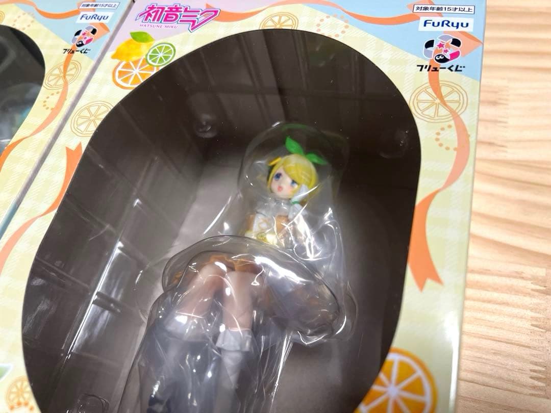 新品　2個　初音ミク　ラストゲット賞　B賞　鏡音リン　フィギュア　フリューくじ