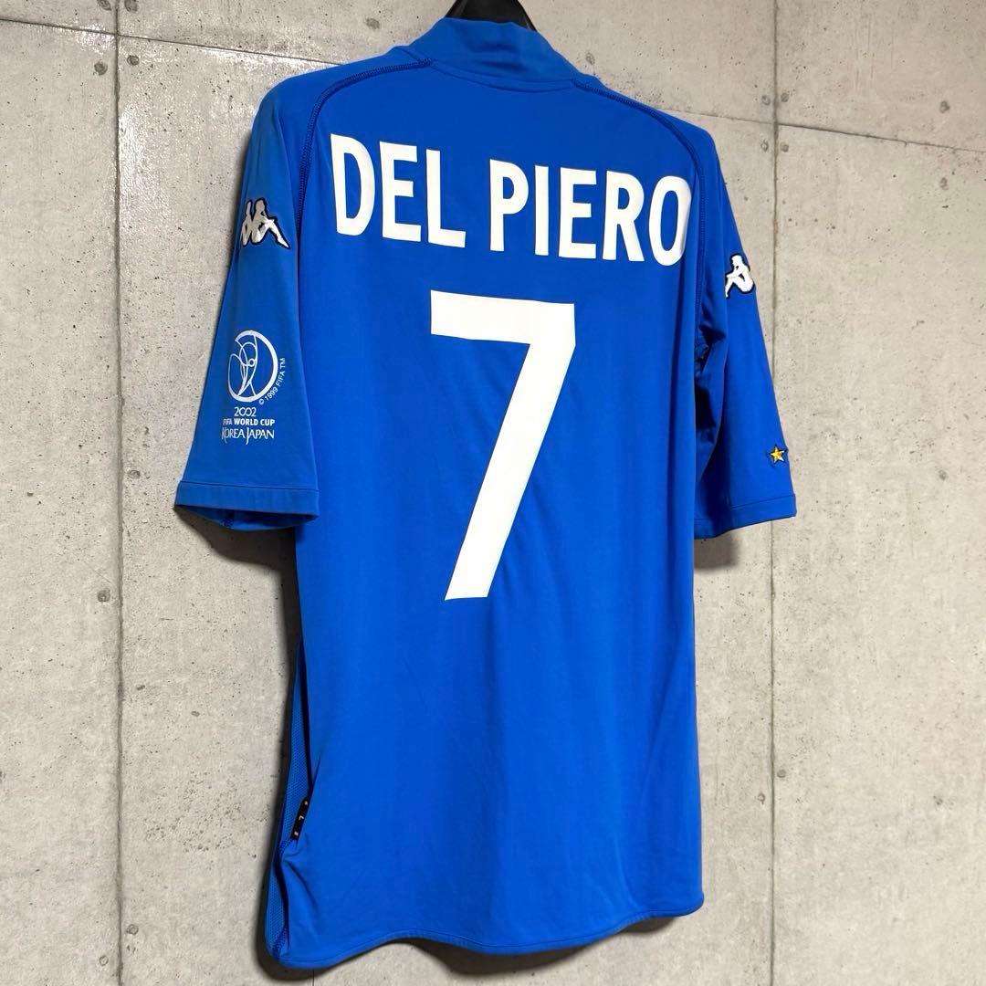 【新品/タグ付き】2002日韓W杯 イタリア代表 ♯7 デルピエロ【Lサイズ】