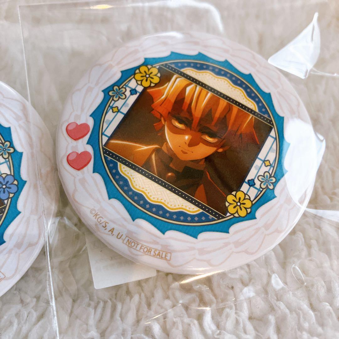 プリロール 限定 缶バッジ 鬼滅の刃 獪岳 我妻善逸 2点セット 非売品