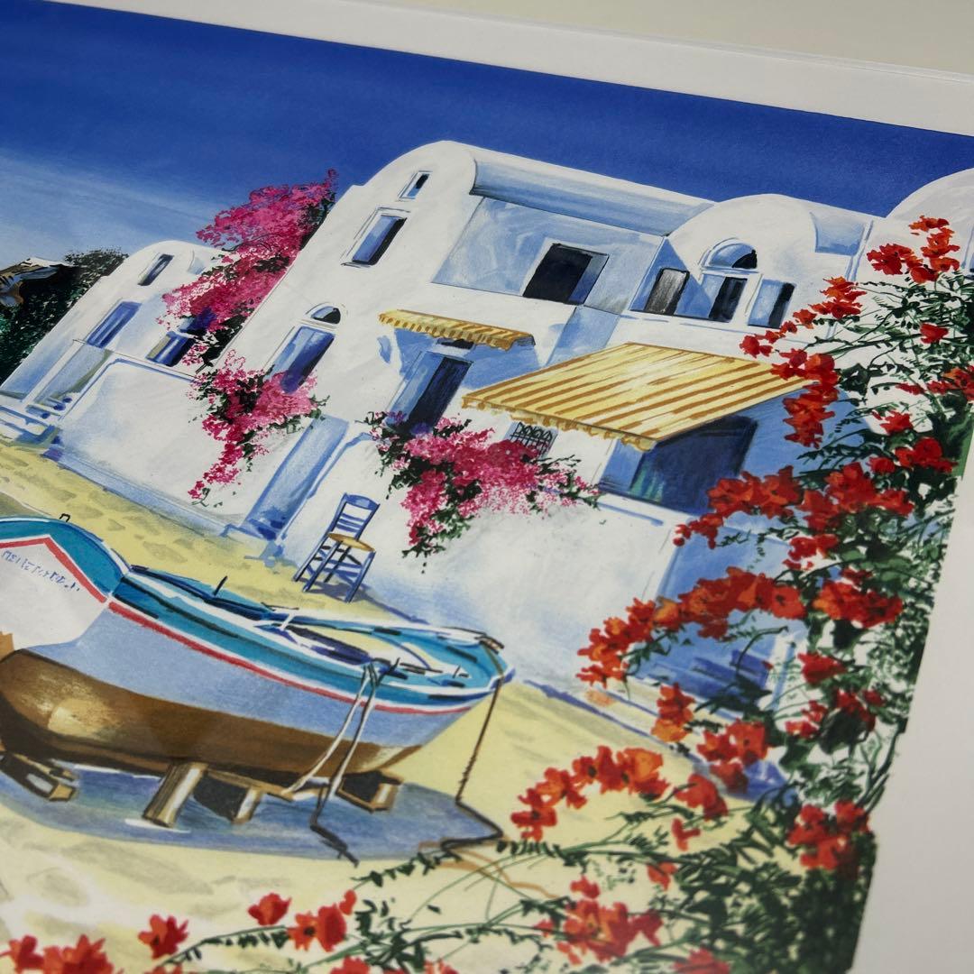アンドレ.ボンジボー　リトグラフ　風景画 シーポート