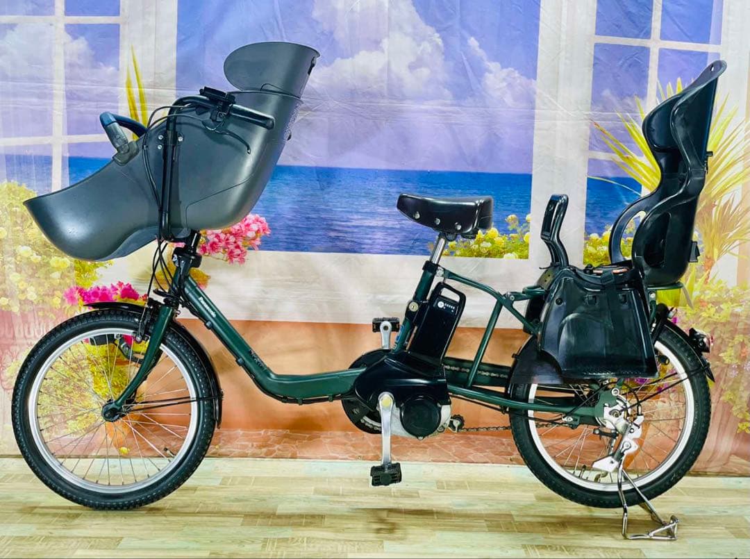 パナソニックギュット⭐️12AH！子供乗せ電動アシスト自転車Y2366