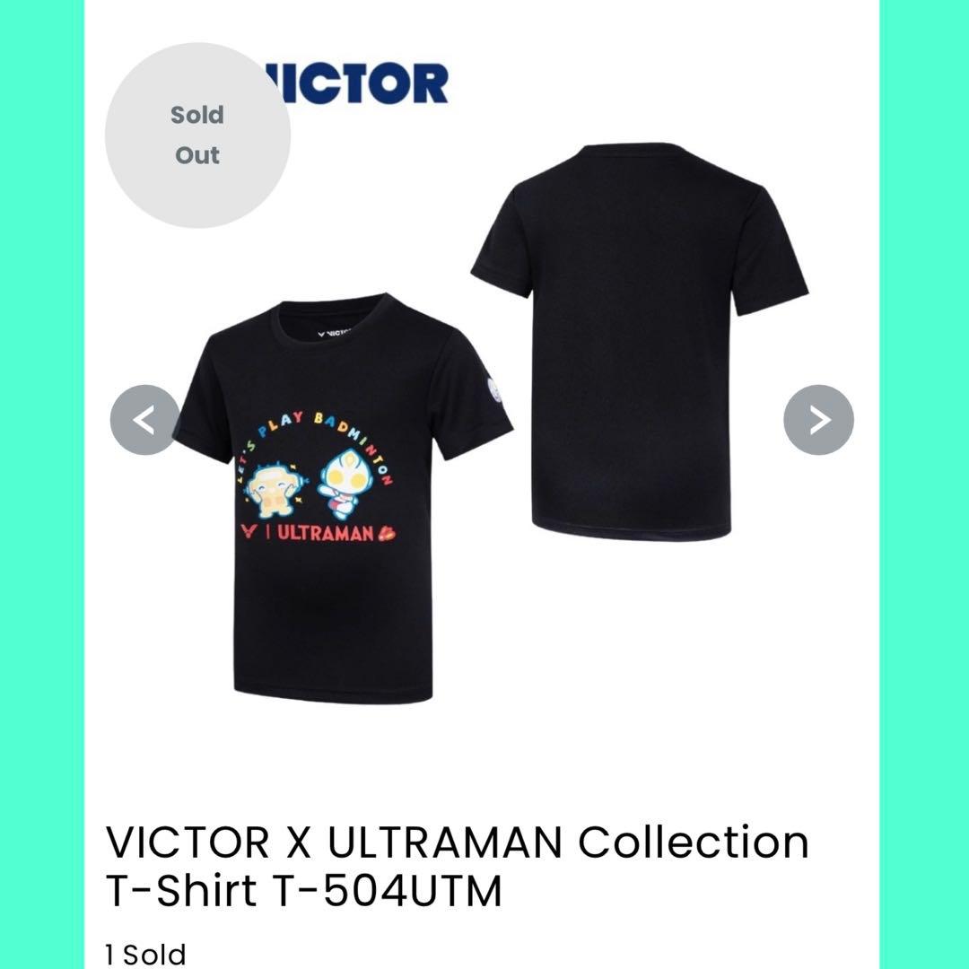 レア VICTOR ウルトラマン コラボ バドミントンシャツ